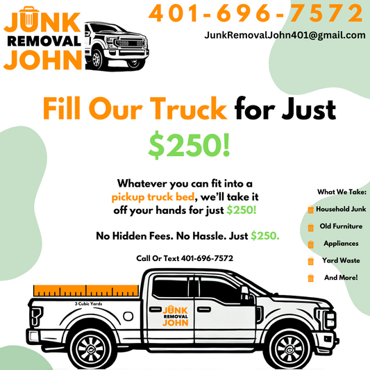 Pickup Truck Junk Removal - Only $250